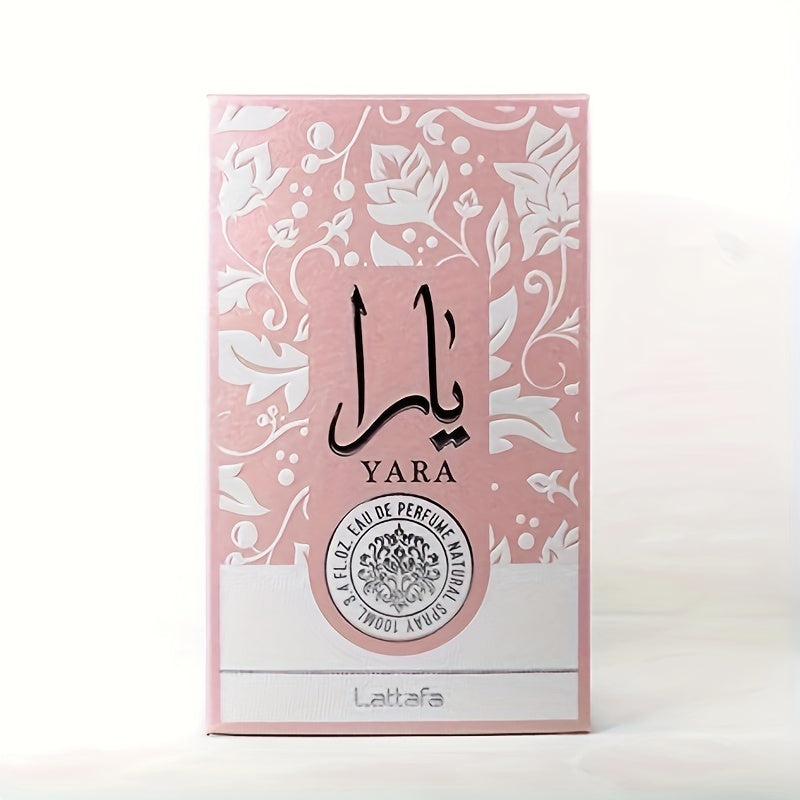 Eau de Parfum Yara 3,4 fl oz pour femme - Un parfum longue tenue, séduisant et féminin aux riches notes florales, fruitées et boisées - Parfait pour un usage quotidien, les occasions spéciales et les cadeaux.