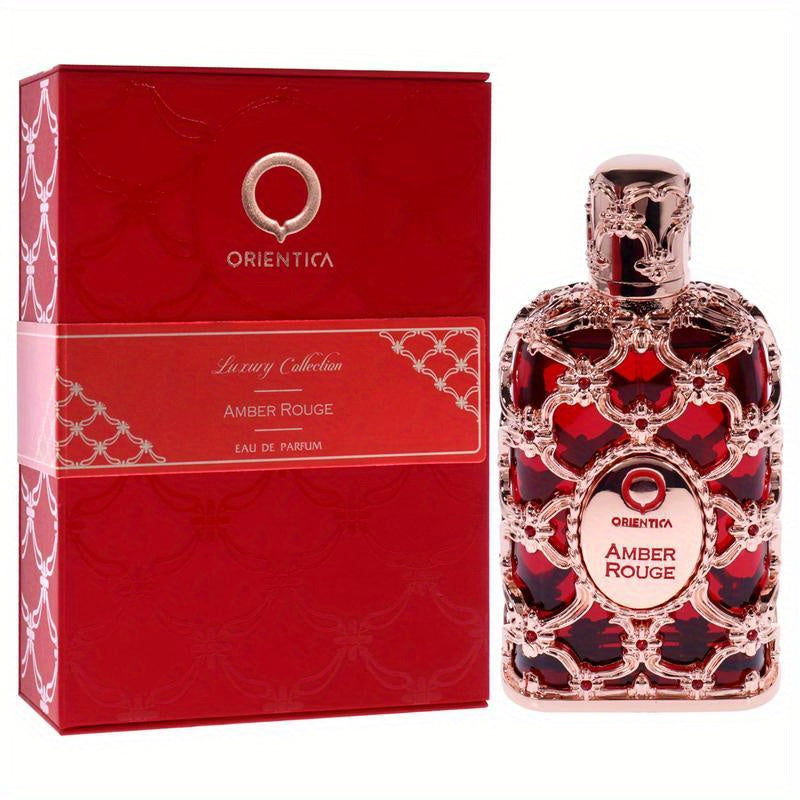 Amber Rouge 80 ml / 2,7 fl.oz Eau de Parfum Spray Parfum luxueux unisexe à l'ambrer et Algues d'Orientica