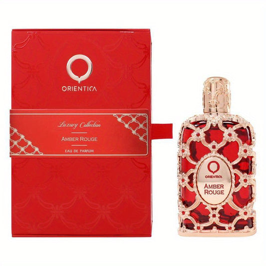 Amber Rouge 80 ml / 2,7 fl.oz Eau de Parfum Spray Parfum luxueux unisexe à l'ambrer and Seaweed by Orientica