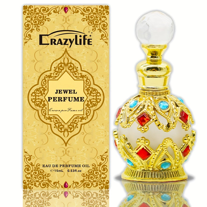 Eau de parfum musquée florale 15 ml - Longue tenue, rafraîchissante et sans formaldéhyde - Idéale pour les rendez-vous et au quotidien, douce pour la peau et non testée sur les animaux