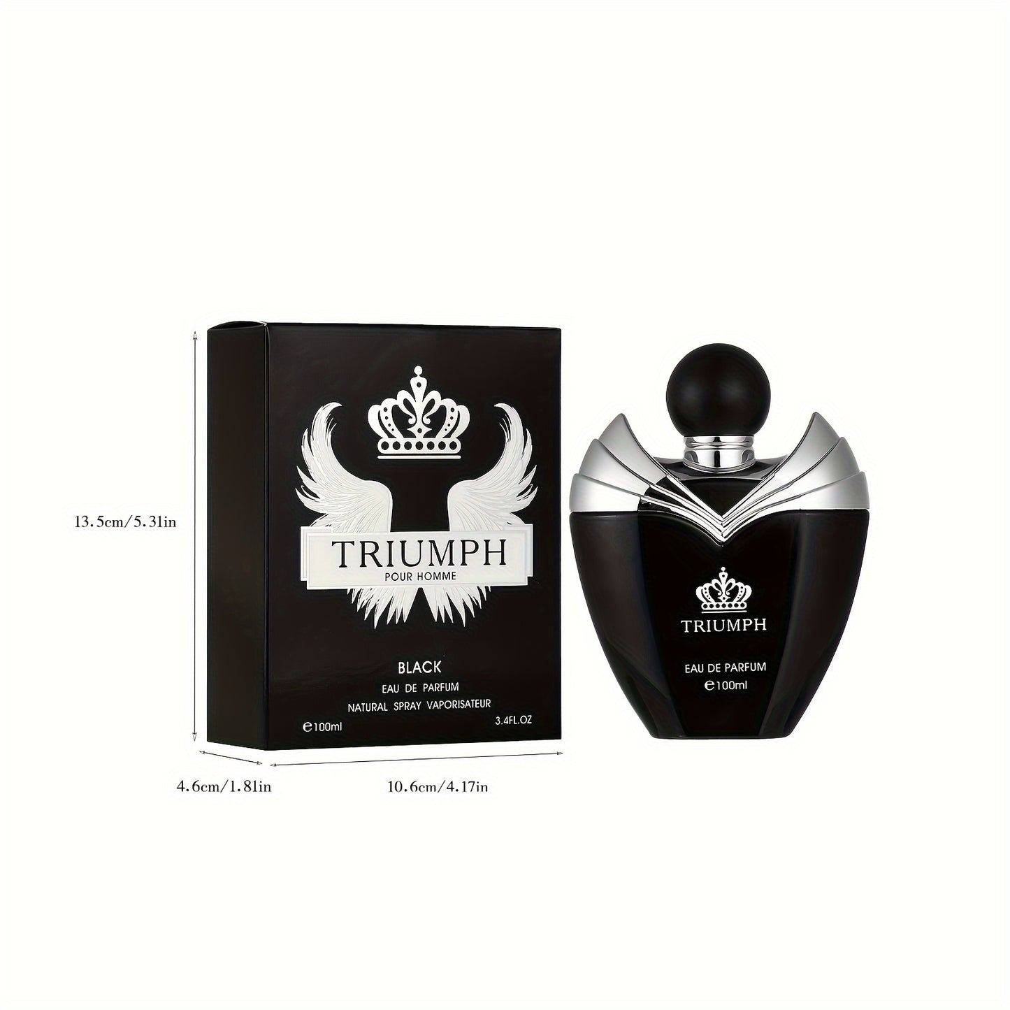 Eau de parfum longue tenue 100 ml pour homme - Cologne rafraîchissante aux notes fruitées et florales, parfum musqué, sans aluminium, idéale pour un rendez-vous, le quotidien et comme cadeau pour la fête des pères