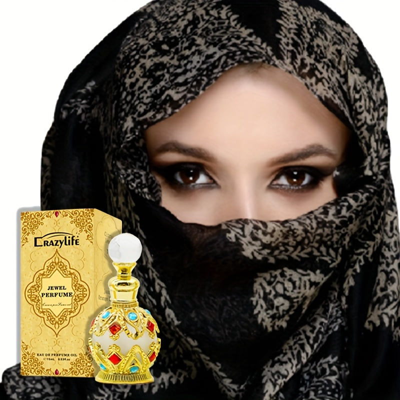 Eau de parfum musquée florale 15 ml - Longue tenue, rafraîchissante et sans formaldéhyde - Idéale pour les rendez-vous et au quotidien, douce pour la peau et non testée sur les animaux