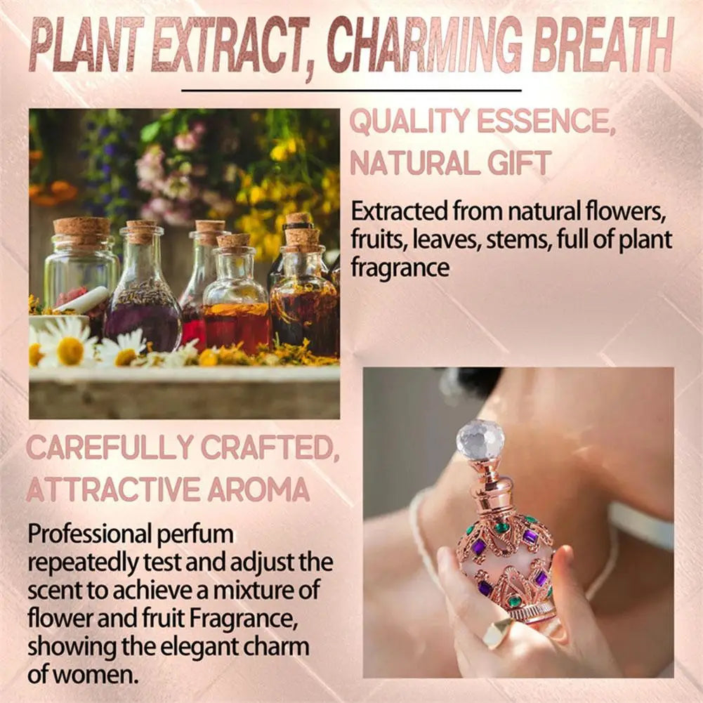 Parfum Femme Exotic Arabian - Bouquet Floral Rose Jasmin Vanille 12ml