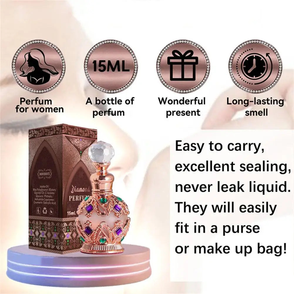 Parfum Femme Exotic Arabian - Bouquet Floral Rose Jasmin Vanille 12ml