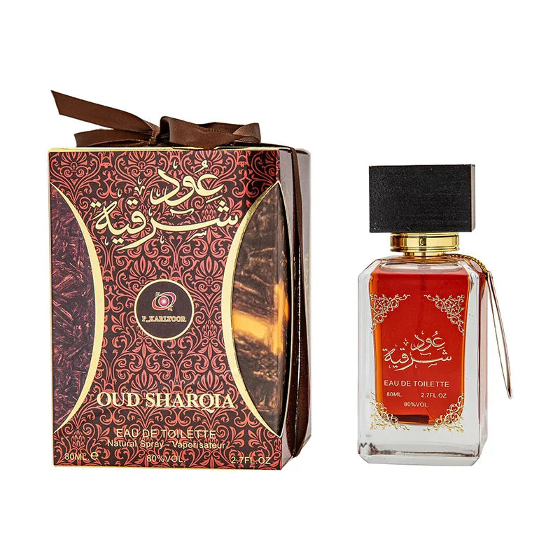 Parfum arabe mixte à base de bois d'agar et de santal, longue tenue, unisexe, aux notes florales de rose et de phéromones, parfum de vanille.