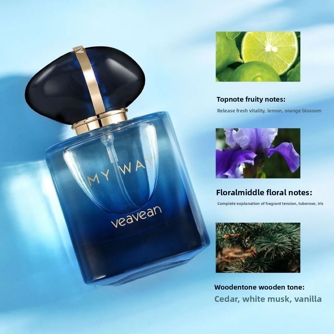 Parfum classique unisexe, longue tenue, floral et fruité, boisé, de haute qualité, pour femme.