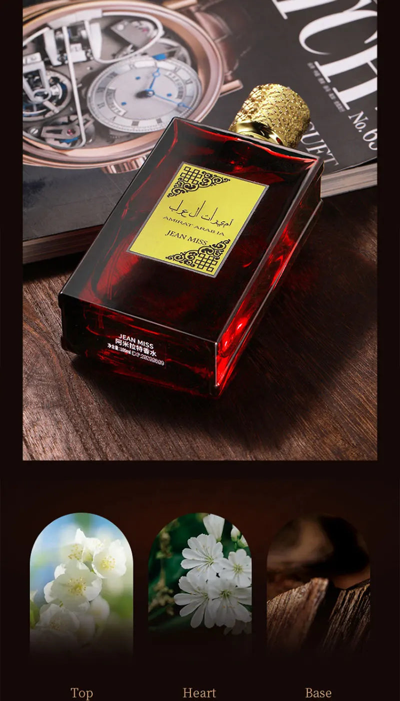 Original brand perfume, women's perfume with floral and fruity notes, long-lasting fragrance, Arab perfume, charmed your partner