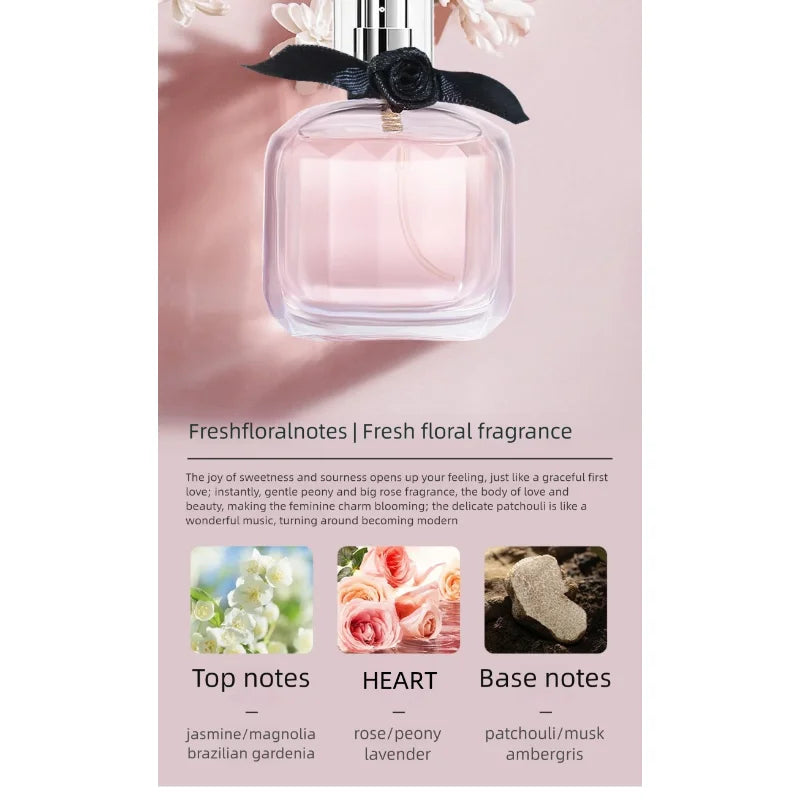 Parfum parisien pour femme, 30 ml, frais, élégant, luxueux, léger, aux senteurs florales naturelles, idéal pour les fêtes. Eau de parfum pour femme.